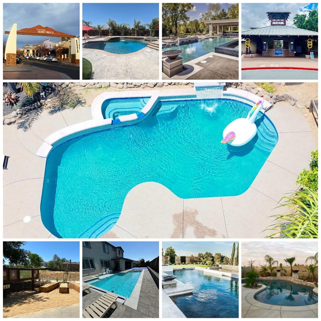 Pool Service Brentwood CA - Wrigley's Pool Co. - Wrigley's Pool Co. Pool service in Brentwood CA by Wrigley's Pool Co, with Brentwood landmarks including the Brentwood Family Aquatic Complex, The Streets of Brentwood and the Marsh Creek Trail